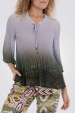 חולצה פליסה עם הדפס