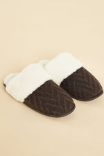 נעל בית MULES בצבע חום