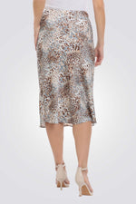 חצאית עם הדפס מנומר