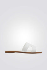 כפכף רצועות בצבע לבן