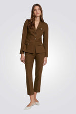 מכנסיים מחוייטים בצבע חאקי