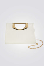 תיק קלאץ' עם אפקט דמוי עור