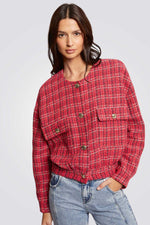 ג'קט עם הדפס טוויד