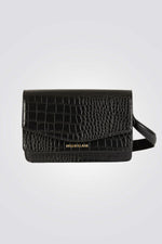 תיק שחור עם לוגו בצבע זהב