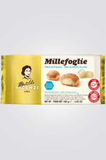 עוגיות פריכות מבצק עלים, ממולאות קרם חלבי ושוקולד לבן.