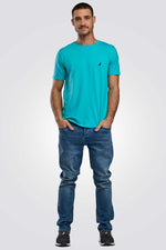 טישירט בייסיק בצבע כחול