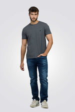 טישירט בייסיק בצבע אפור