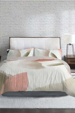 סט מצעים זוגי קינג סייז 200/200 כותנה סאטן דגם ABSTRACT