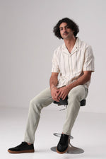 חולצה מכופתרת פסים