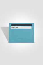 ארנק אשראי עור בצבע תכלת