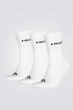 מארז שלישיית גרבי ספורט SHORT CREW 3P UNISEX בצבע לבן