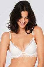 חזיית פוש אפ ROSACE N*2 עם תחרה לבנה