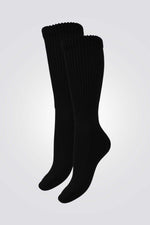 2 זוגות גרביים מכפלת גמישה בצבע שחור