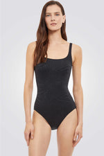 בגד ים שלם מחטב AFRICAN בצבע שחור