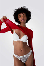 חזיית פוש אפ PATCHOULI N*2 בעיטורי תחרה לבנה