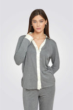 סט פיג'מה מכופתרת