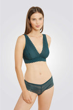 ברלט תחרה VOYAGE N*8 בצבע ירוק