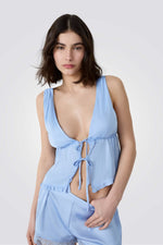 גופיית פיג'מה BLUESA בצבע תכלת