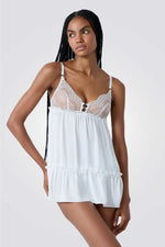 כותונת לילה PROMISE בצבע לבן