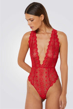 בגד גוף SKY מתחרה אדומה