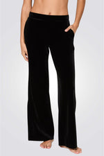 מכנסי פיג'מה ארוכים VEVY בצבע שחור