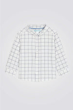 חולצת מכופתרת בהדפס משבצות לתינוקות