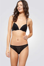 תחתוני טנגה מתחרה TEMPO בצבע שחור