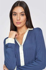 סט פיג'מה מכופתרת