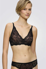 חזיית תחרה ללא ריפוד וללא ברזל Amourette Charm N03 שחורה