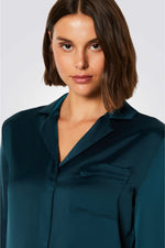 חולצת פיג'מה מכופתרת BALDA מסאטן