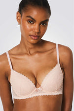 חזיית פוש אפ תחרה PANAMA N*2 בצבע ורוד בהיר