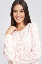 כותונת לילה בהדפס נקודות