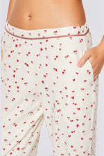 מכנסי פיג'מה ארוכים GAETAN בהדפס נקודות