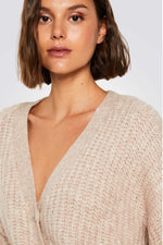 קרדיגן סרוג MIREA בצבע חום
