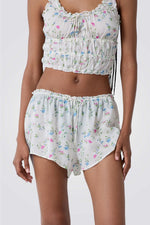 מכנסי פיג'מה קצרים PRATI בהדפס פרחוני