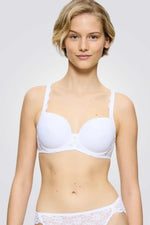 חזייה מרופדת למידות גדולות Amourette WP בצבע לבן