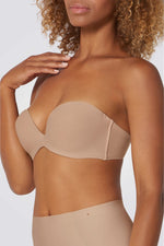 חזיית סטרפלס Steppy Soft 01 WDP בצבע בז'