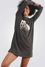 כותונת לילה ORNELLA בצבע אפור