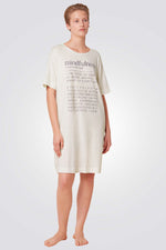 כותונת לילה Nightdresses NDK SSL 10 CO MD בצבע שמנת