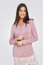 סט פיג'מת מעבר בהדפס פייזלי