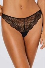 תחתוני תחרה ROSACE בצבע שחור