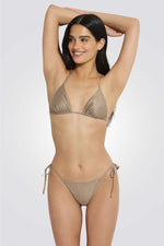 חזיית בגד ים Lurex בגזרת משולשים