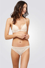 תחתוני טנגה מתחרה TEMPO בצבע בז'