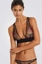 חזיית תחרה FRAGMENTS N*8 בצבע שחור *** בעיית מלאי מחסן חדש 241025 - להחזיר רק אחרי ספירת מלאי ***