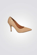 נעלי סירה עם עקב גבוה בצבע בז'