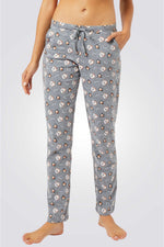 מכנסי פיג'מה אורכים NEIGE בצבע אפור