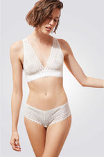 ברלט תחרה VOYAGE N*8 לנשים בצבע שמנת