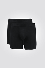 DELTA - 2 תחתוני בוקסר ארוכים BAMBOO TOUCH שחור - MASHBIR//365