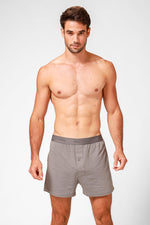 DELTA - 2 תחתוני בוקסר רחבים Matchtonim bamboo נייבי-אפור - MASHBIR//365