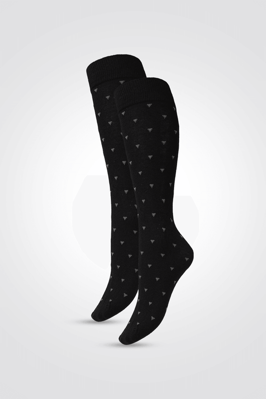 KENNETH COLE - 2 זוגות גרביים לגבר אורך קלאסי שחור נקודות - MASHBIR//365